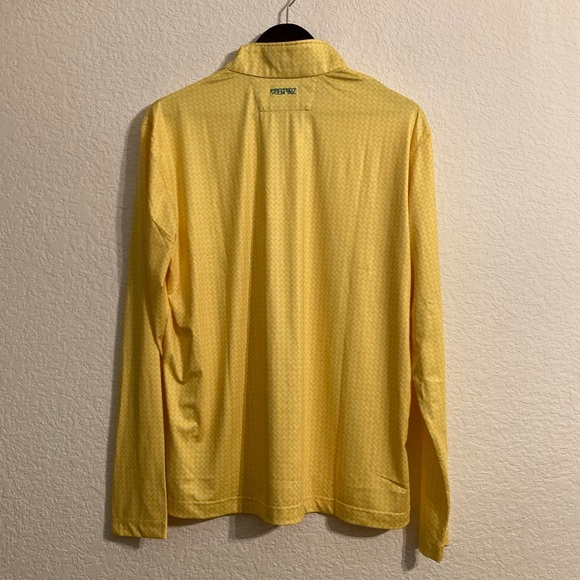 Men’s Yellow SPF Zip-Up - Picture 5 of 6
